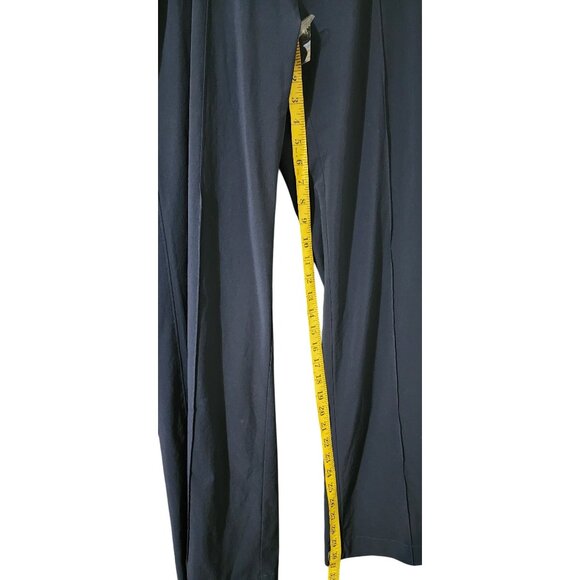 Athleta Navy Blue Womens Straight-Leg Pants Size 12 Lightweight Stretch Fabric - Picture 5 of 7